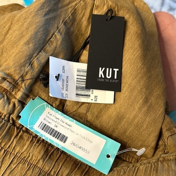 NWT cut from the cloth smocked draw cord pant with pork chop brown – 3X - Picture 10 of 10